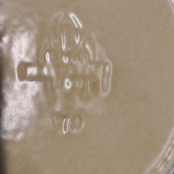 Vintage Pfalzgraff Village Bean Pot W/Handle & Lid #70 Retired Pattern Crazing - Picture 13 of 13